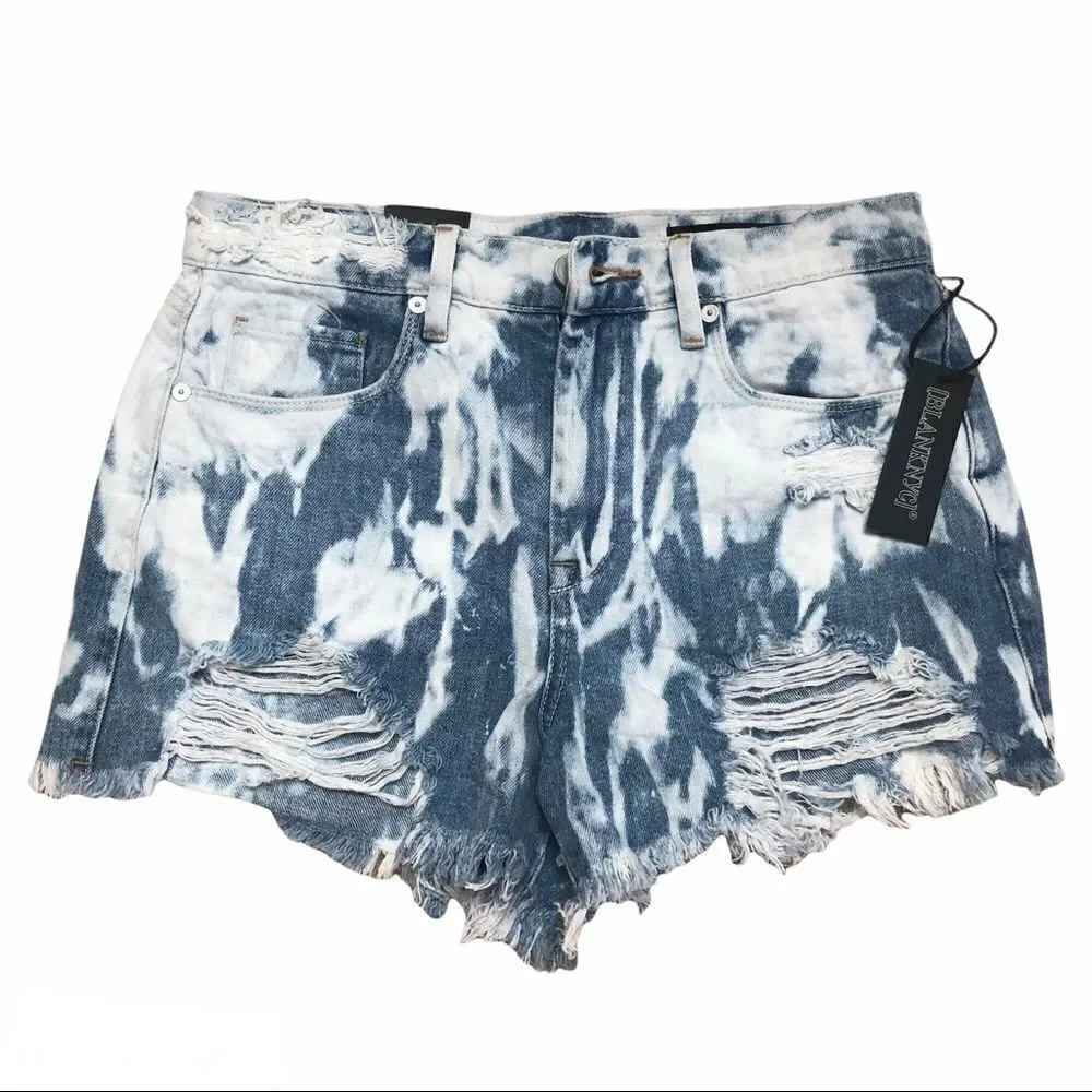 BlankNYC The Barrow Tie Dye Denim Shorts Size 28